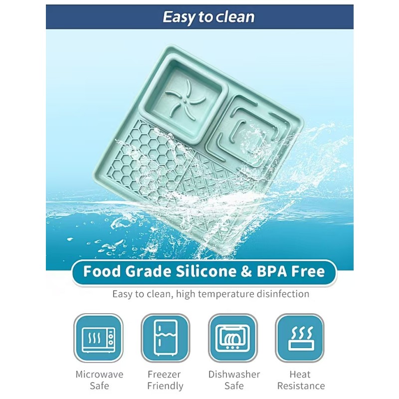 Slow Feeder Dog Bowl Supplier - Silicone Anti-choking Bowl Suction Multi-function