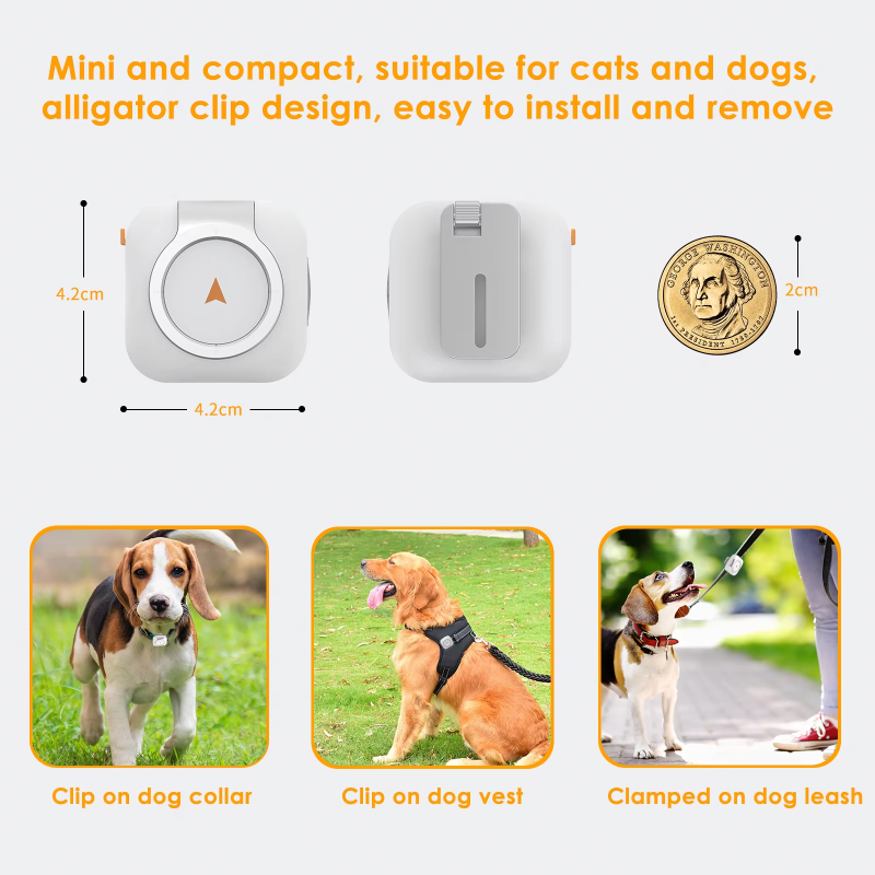 Pet Health Tracker Supplier - Pet Activity Sleep Steps Calories 4G Gps Tracker