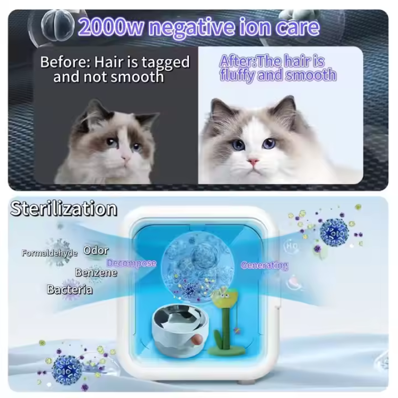 Smart Pet Drying Box Supplier - App Cabinet for Cats Dogs Large Capacity Intelligent