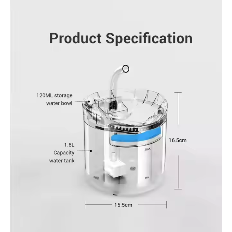 Silent Water Fountain Manufacturer - 2L Automatic Intelligent Circulating for Pets