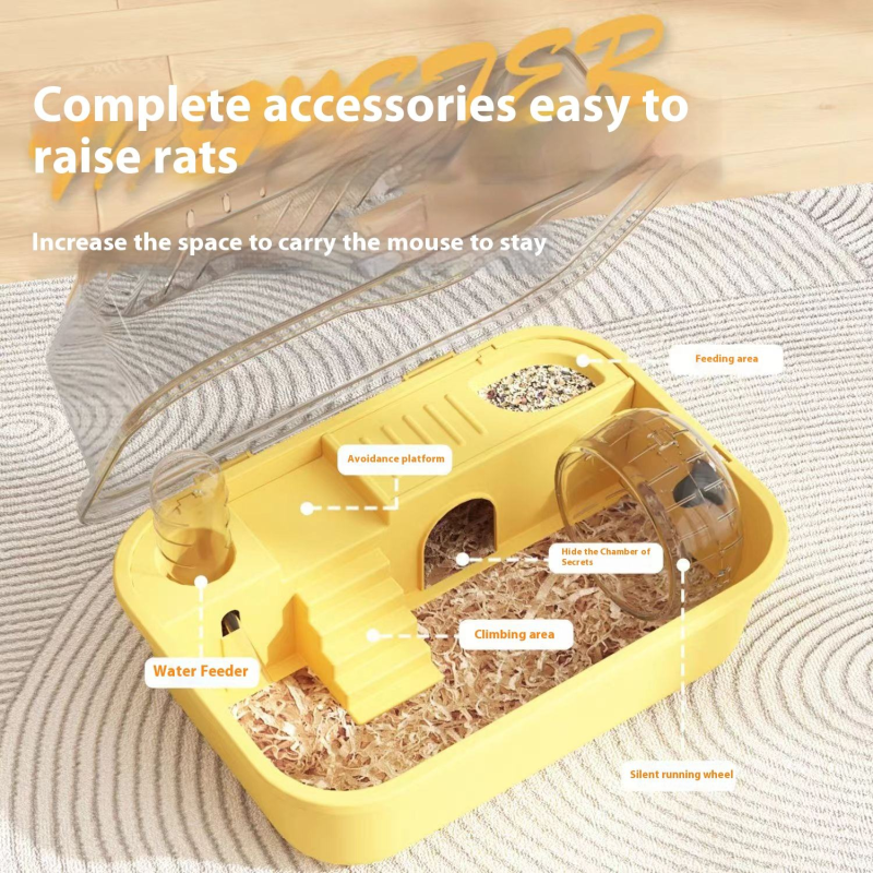 Acrylic Hamster Cage Manufacturer - with Large Space Golden Bear Cage Rollers Easy Clean