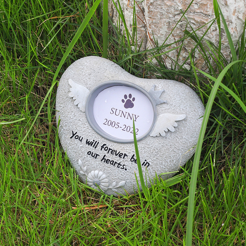 Pet Grave Marker Supplier - New Design Tombstone Dog Cat Memorial Personalized Waterproof