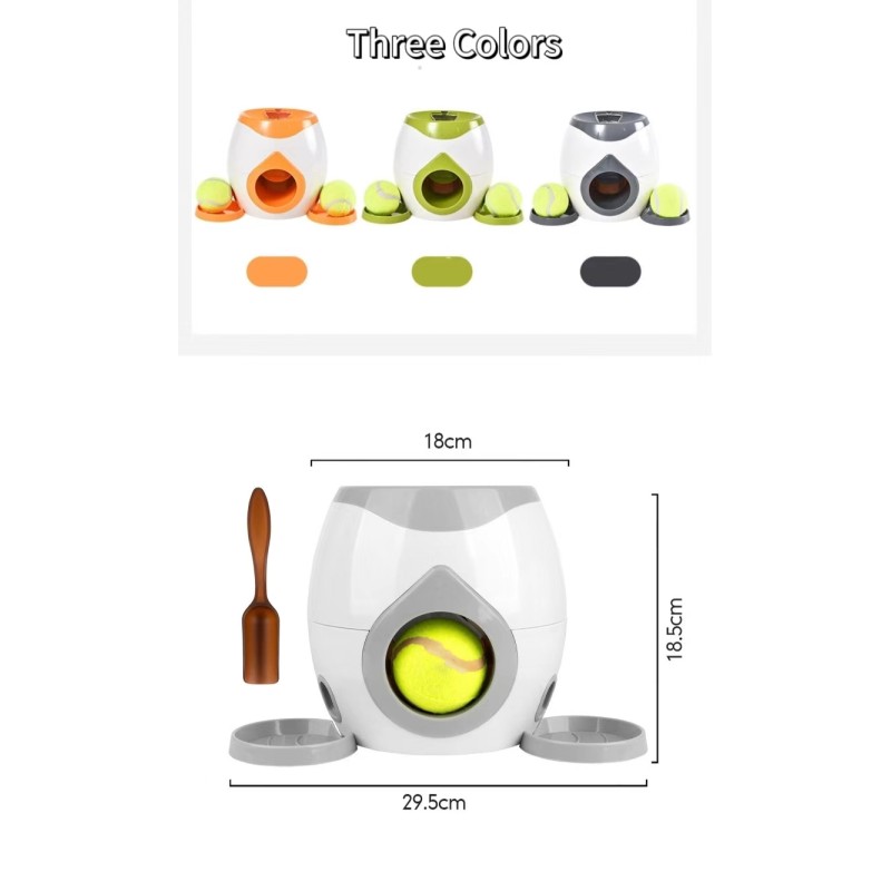 Pet Ball Launcher Supplier - Hot Sale Automatic Throw Ball Treat Dispenser Tennis