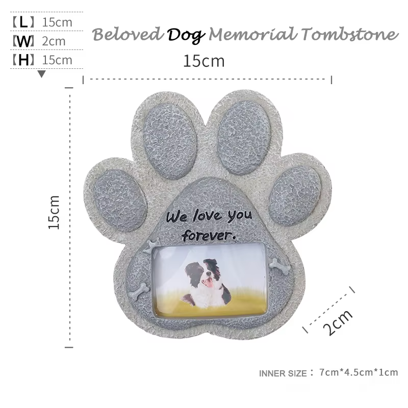 Pet Headstone Manufacturer - Hot Sale Funeral Memorial Garden Photo Stone Headstone