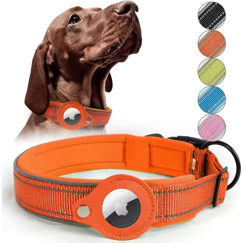 GPS Pet Collar Factory - Custom Newest Luxury Nylon Airtag Case Positioning