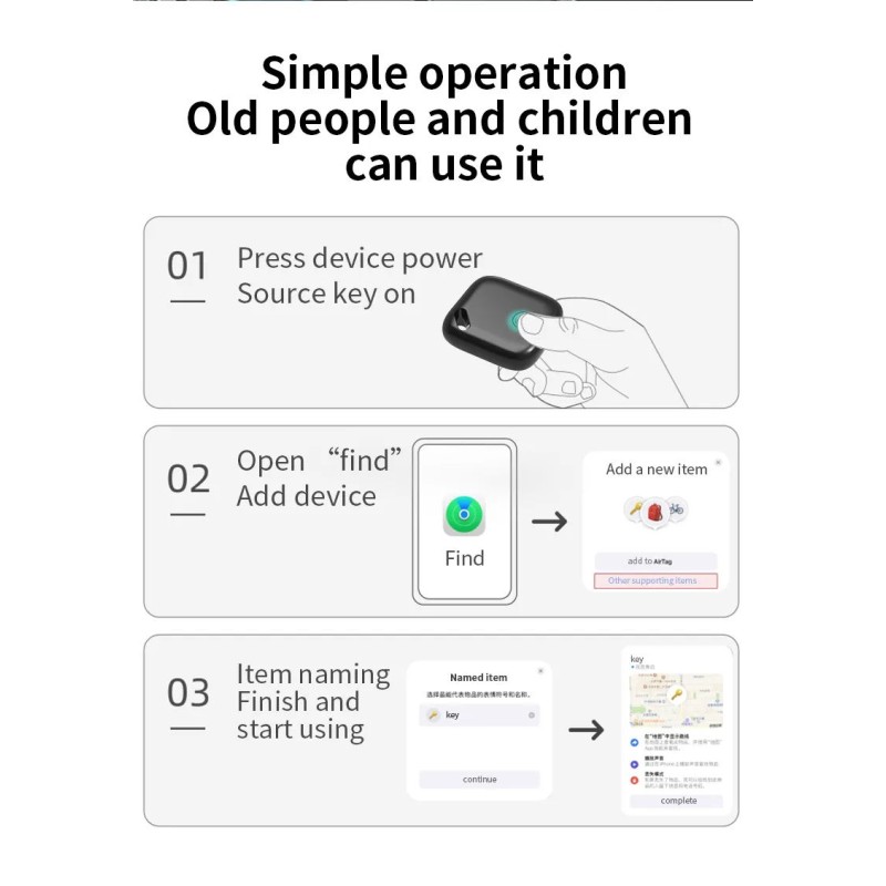 Dog Locator Manufacturer - Pet Locator for iPhone Compatible IOS Finder ITag Anti-lost