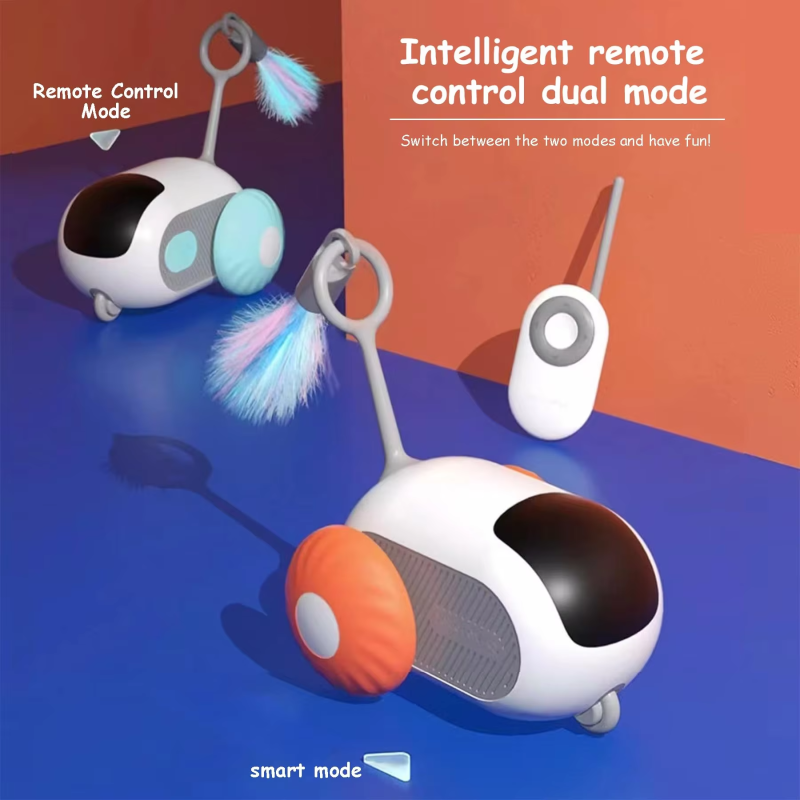 Gravity Cat Toy Manufacturer - Wholesale Funny Smart Robot Feather Electric Remote