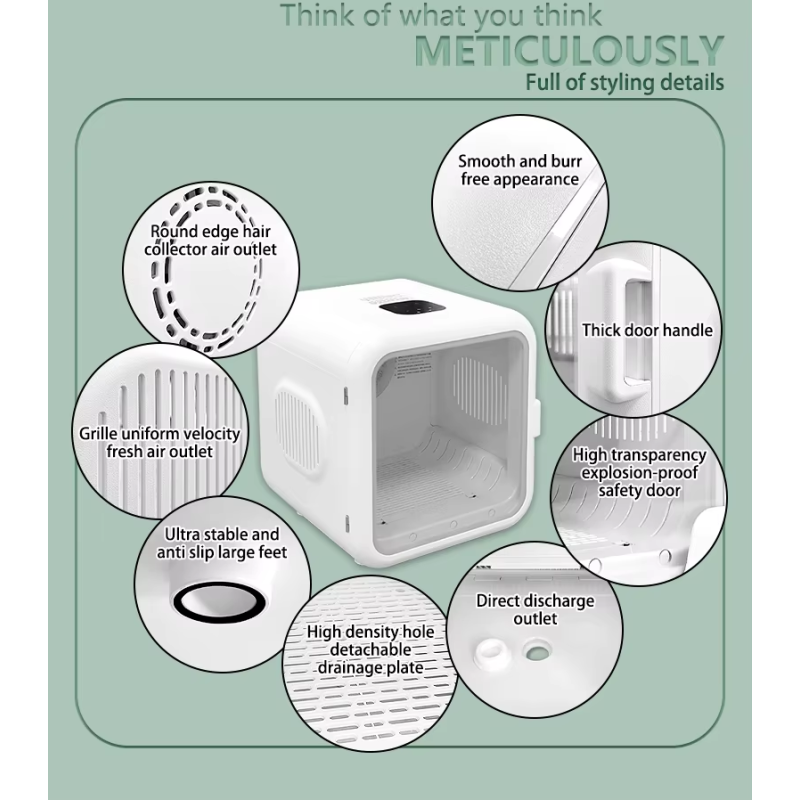 Cat Washing Machine Manufacturer - Automatic Quiet Bottom Air Blower ABS App Controlled