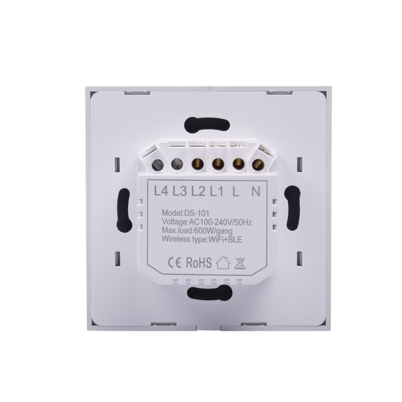 Glass Panel Switch Manufacturer - US EU Smart Wifi Wall Touch 1/2/3/4 Gang Interruptor