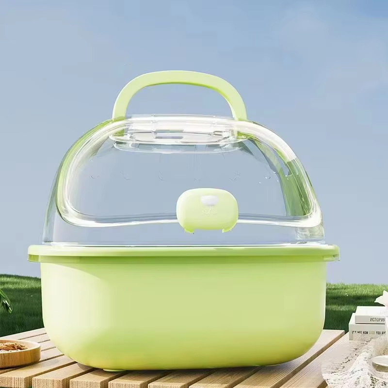 Portable Hamster Cage Supplier - Solid Pattern with Button Closure Plastic Tray Litter