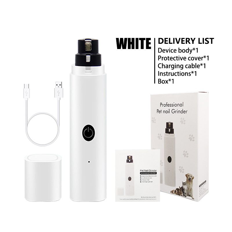 Pet Nail Grinder Manufacturer - Rechargeable Usb Charging Quiet Cat Paws Trimmer