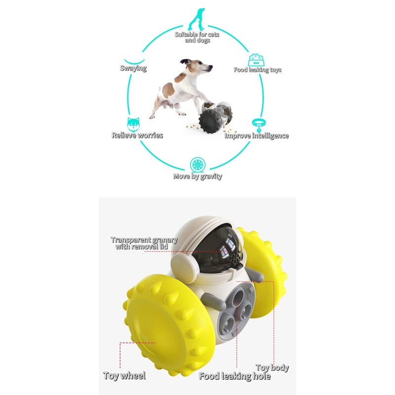 Interactive Dog Toy Factory - Factory Wholesale Leaking Food Feeder Shake Tumbler IQ