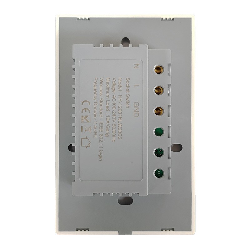 Smart Socket Manufacturer - 10A Tuya US Wifi Universal Double Wall Socket Power Monitoring