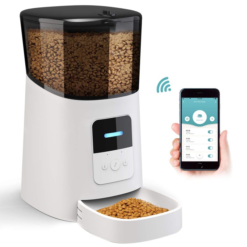 Tuya Pet Feeder Manufacturer - Dog Cat Smart Wifi App Remote Control Microchip