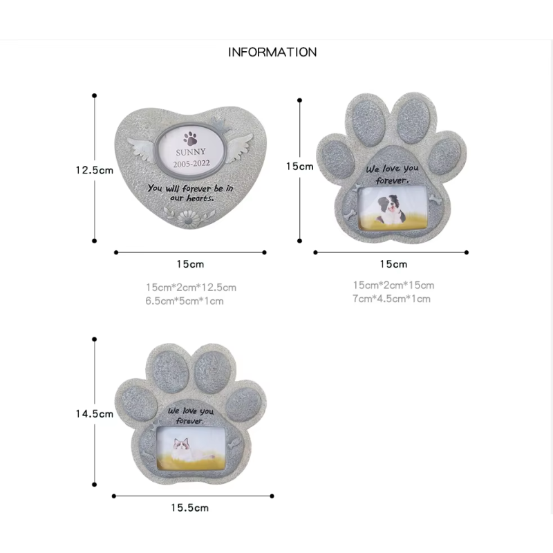 Pet Grave Marker Supplier - New Design Tombstone Dog Cat Memorial Personalized Waterproof