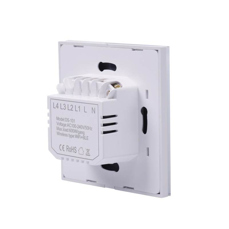 Glass Panel Switch Manufacturer - US EU Smart Wifi Wall Touch 1/2/3/4 Gang Interruptor
