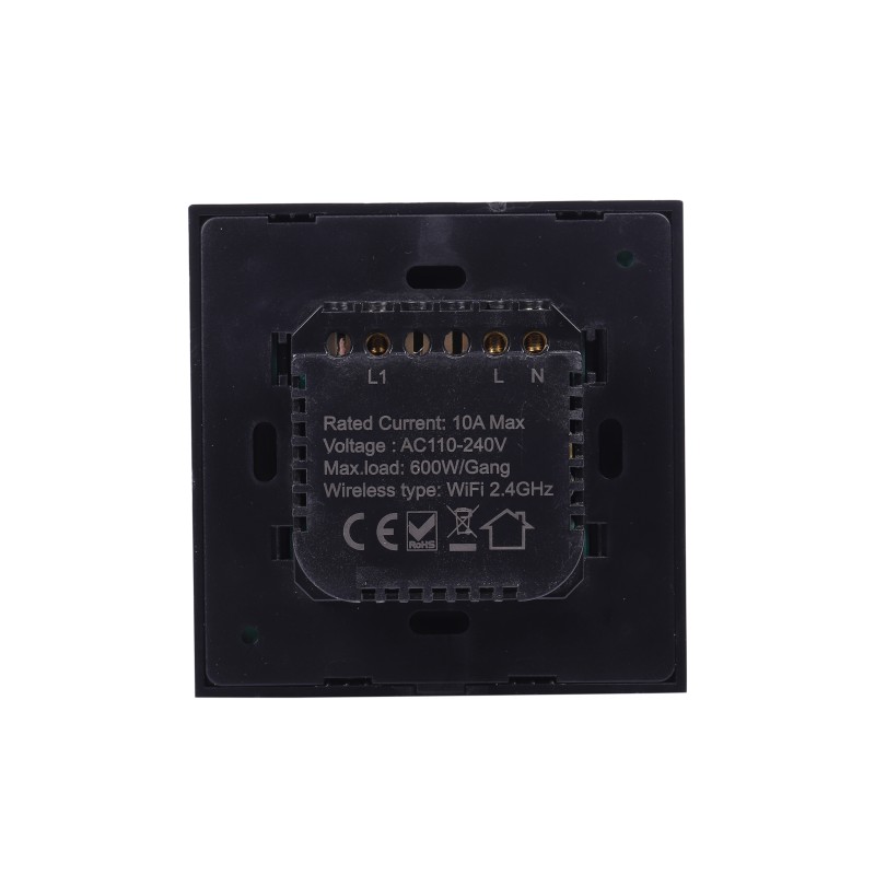 Wifi Wall Switch Supplier - Smart Life App Control 2gang Glass Touch Screen Panel