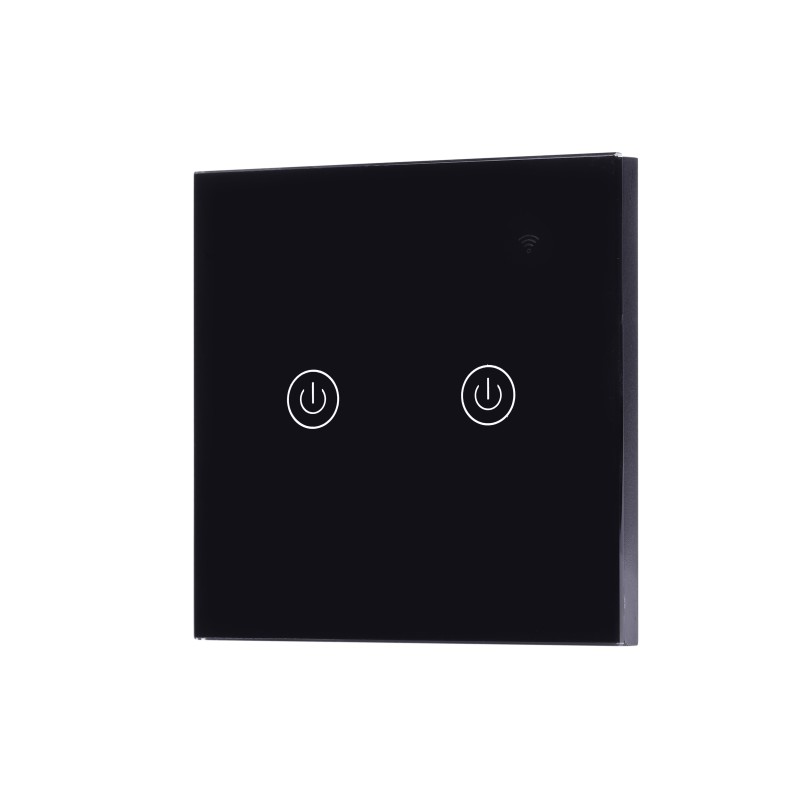 Wifi Wall Switch Supplier - Smart Life App Control 2gang Glass Touch Screen Panel