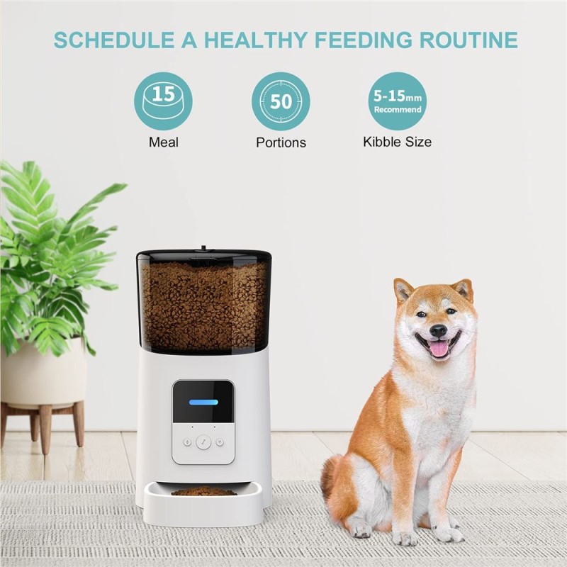 Smart Cat Feeder Factory - Pet 6L Wifi Mobile App Remote Control Microchip