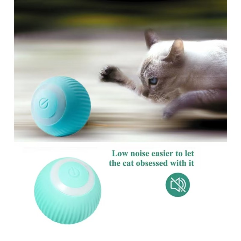 Electric Cat Toys Supplier - Self-moving Kitten Toy Automatic Rolling Smart Ball Training