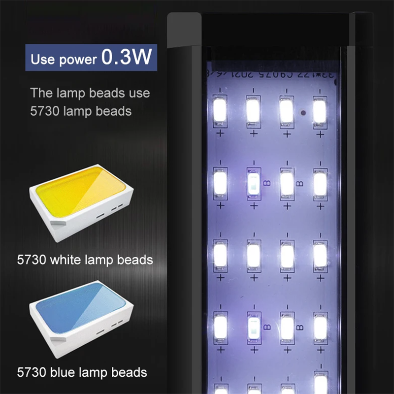 Aquarium Grow Light Supplier - LED Plant Clip Lamp 3 Color Switch