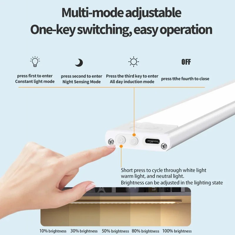 LED Under Cabinet Light Supplier - 10-80cm Wireless Motion Sensor