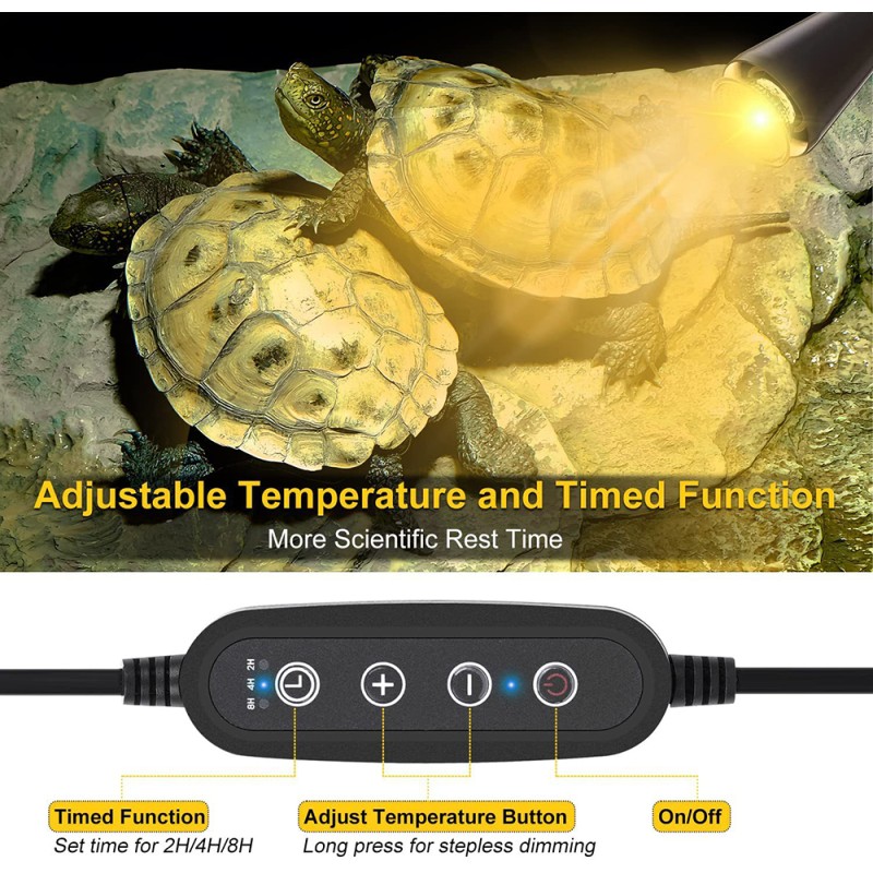 Reptile Sun Lamp Factory - Full Spectrum UVA UVB Stand Heating