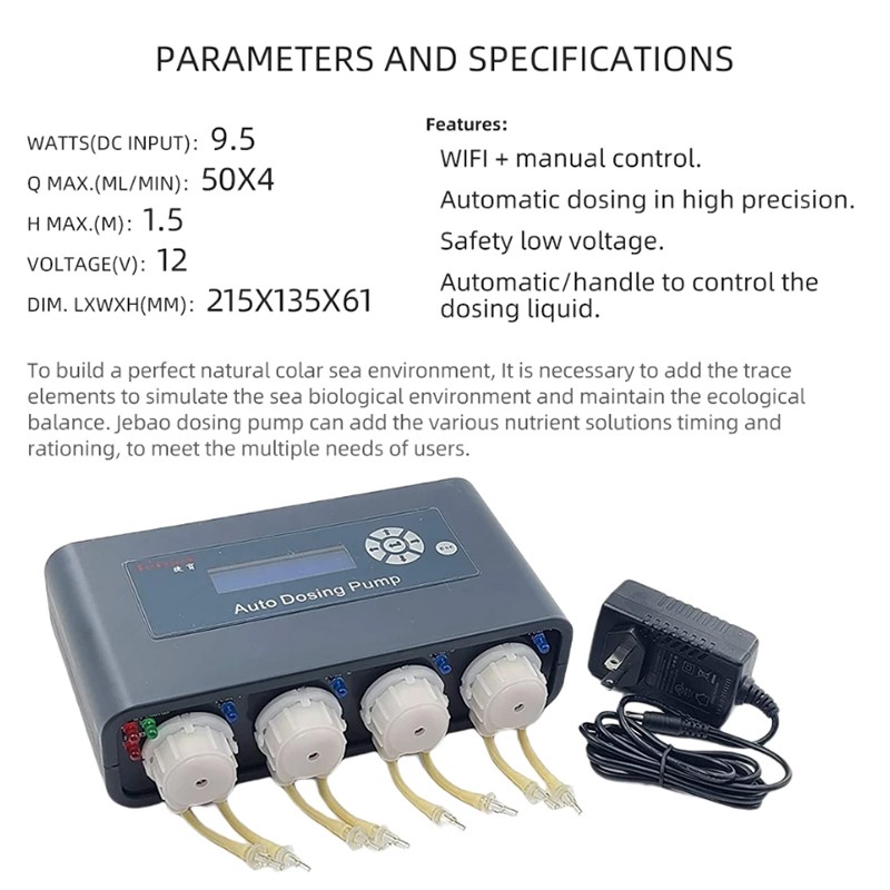 Auto Dosing Pump Factory - Jebao WiFi Control Marine Reef