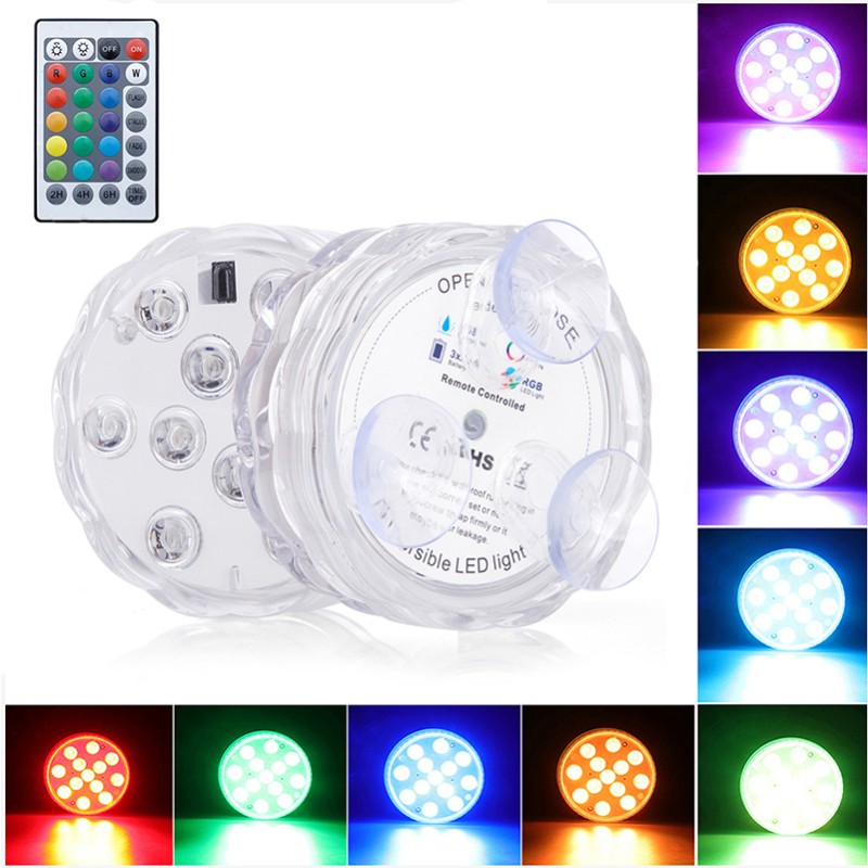 Submersible Light Supplier - 10 LEDs Battery Powered Underwater