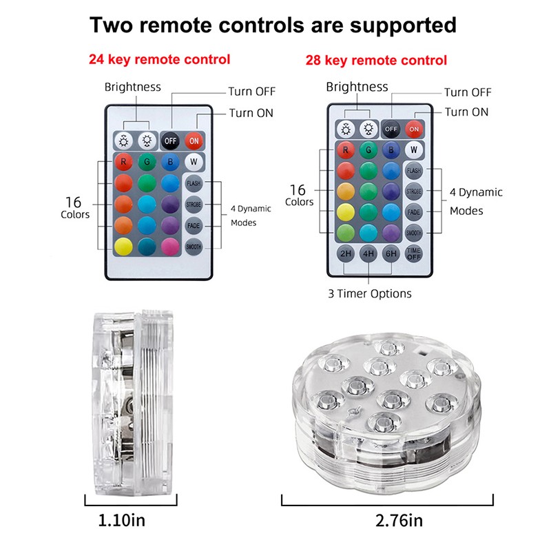 Submersible Light Supplier - 10 LEDs Battery Powered Underwater