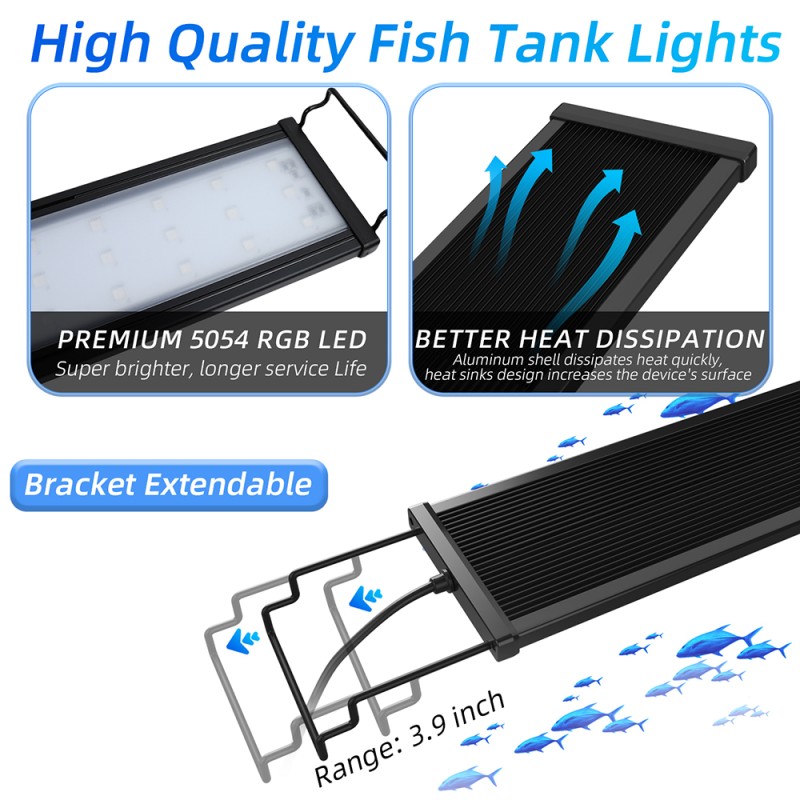 Full Spectrum Aquarium Light Manufacturer - APP Bluetooth Dimmable