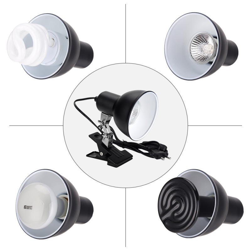 Reptile Heating Lamp Supplier - E27 Ceramic Heating Clip Holder
