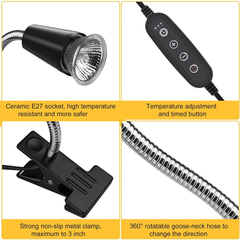 Reptile Sun Lamp Factory - Full Spectrum UVA UVB Stand Heating