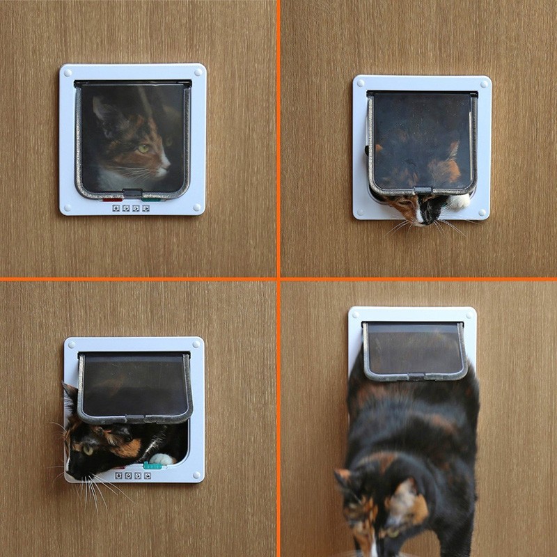 Dog Cat Flap Door Factory - 4 Way Security Lock Controllable