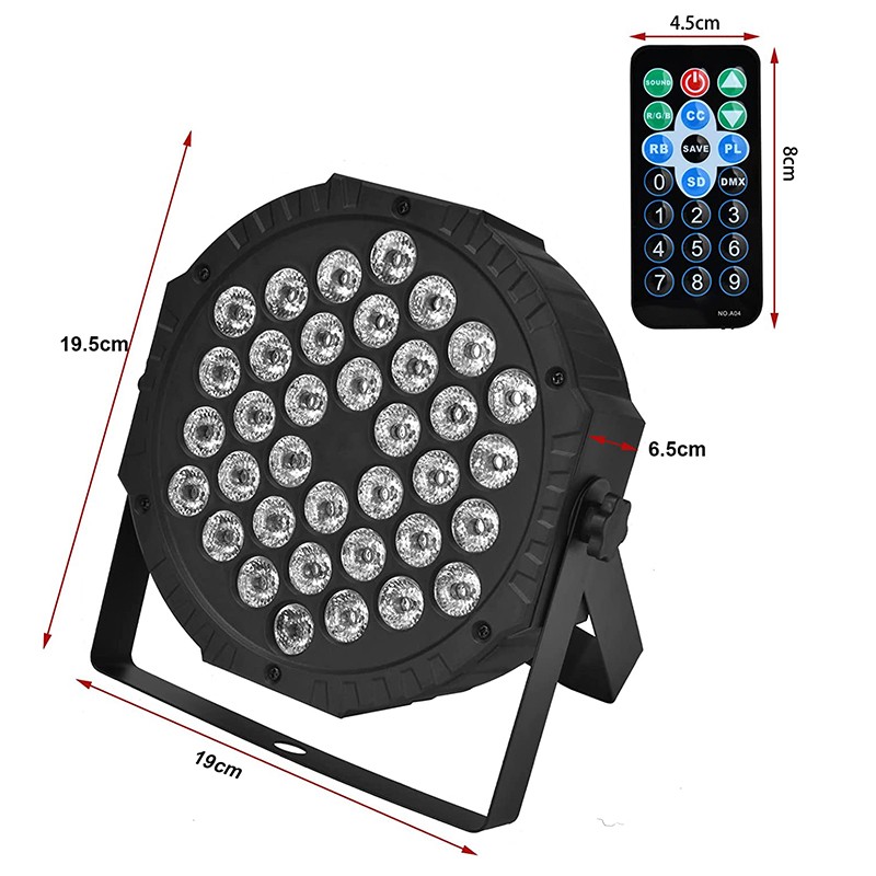 LED Par Lights Factory - 36 LED DMX512 DJ Disco RGB