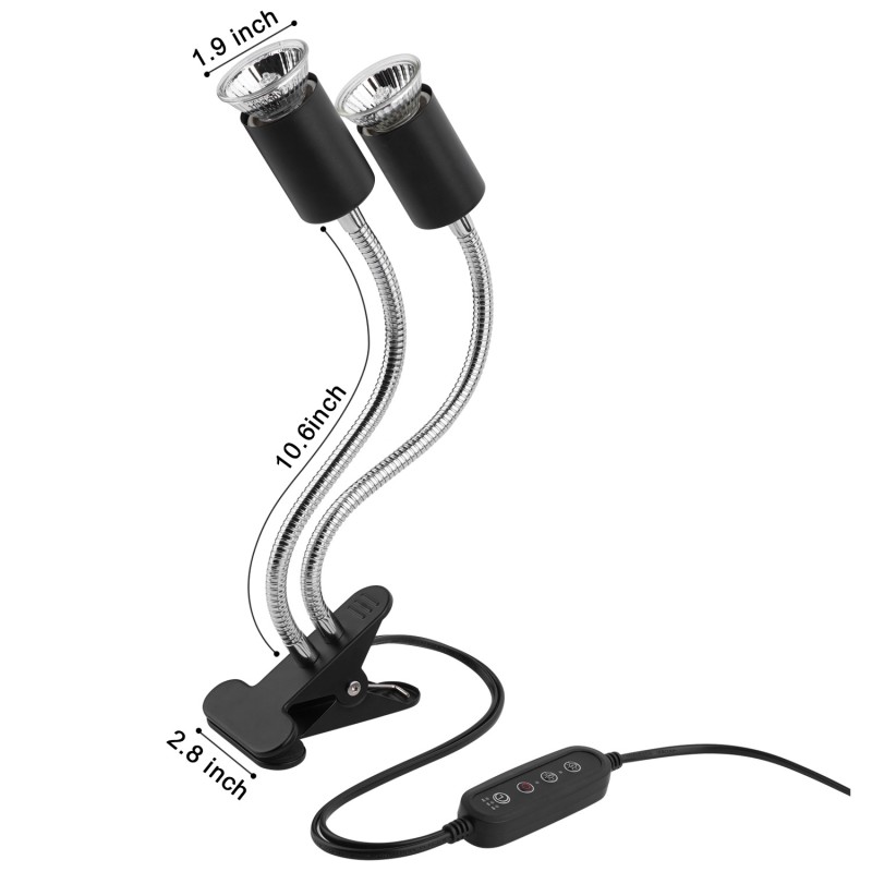 Reptile Basking Lamp Manufacturer - 360 Rotatable Clip Timer