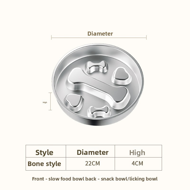 Stainless Steel Dog Bowl Manufacturer - Eco-Friendly Anti-Slip Slow Food Anti-Knock