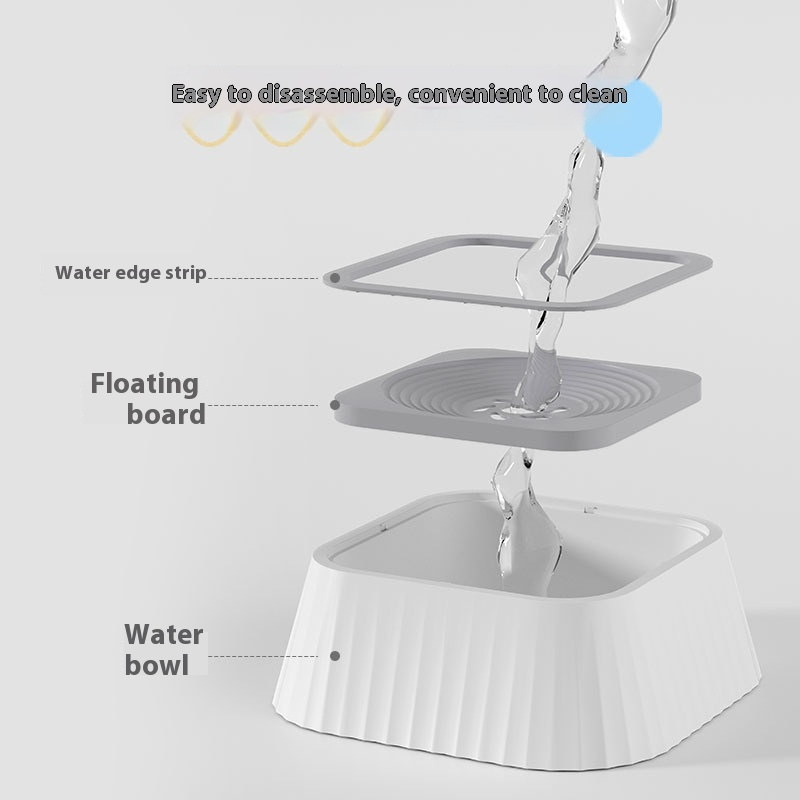 Pet Bowl Supplier - Wholesale Customizable logo Non-Wet Mouth Drinking Fountain Floating