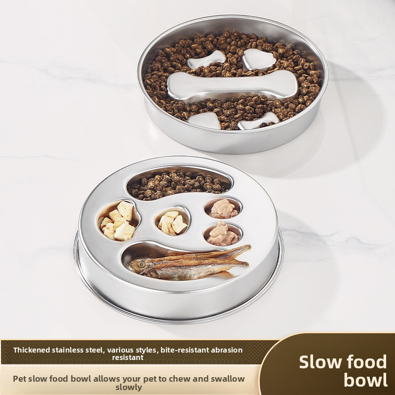 Stainless Steel Dog Bowl Manufacturer - Eco-Friendly Anti-Slip Slow Food Anti-Knock