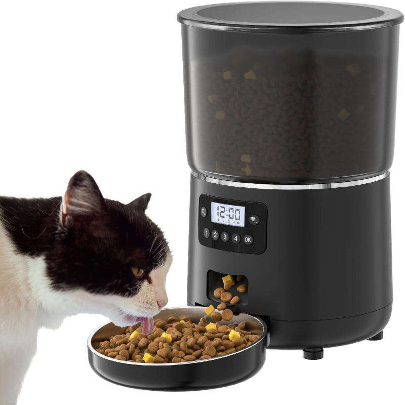 Smart Pet Feeder Supplier - Automatic 4L Cat Dog Feeder Wifi-Controlled Solid Pattern Meal