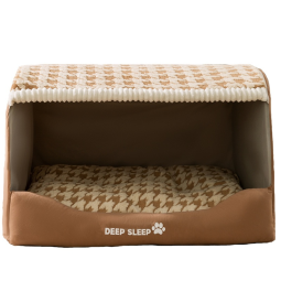 Dog Kennel Factory - Autumn Winter Cross-Border Large Deep Sleep Houndstooth Pet House