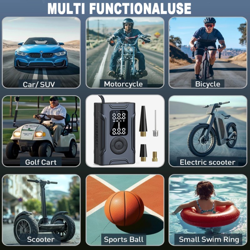 Bicycle Tire Inflator Manufacturer - Wholesale Mini Portable Electric Rechargeable Smart