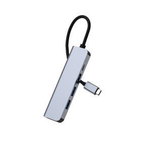 Type-C Docking Station Factory - 5-in-1 with HDMI Cable HD Monitor Hub USB 3.0 Screen Projection