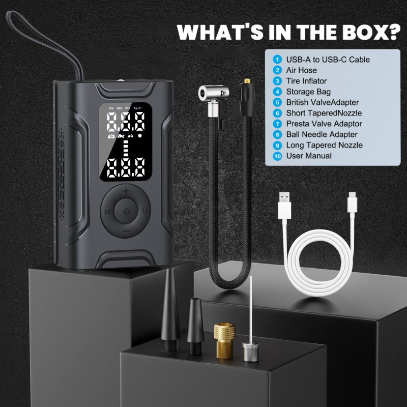 Bicycle Tire Inflator Manufacturer - Wholesale Mini Portable Electric Rechargeable Smart