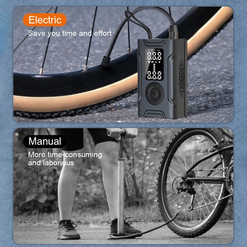 Bicycle Tire Inflator Manufacturer - Wholesale Mini Portable Electric Rechargeable Smart