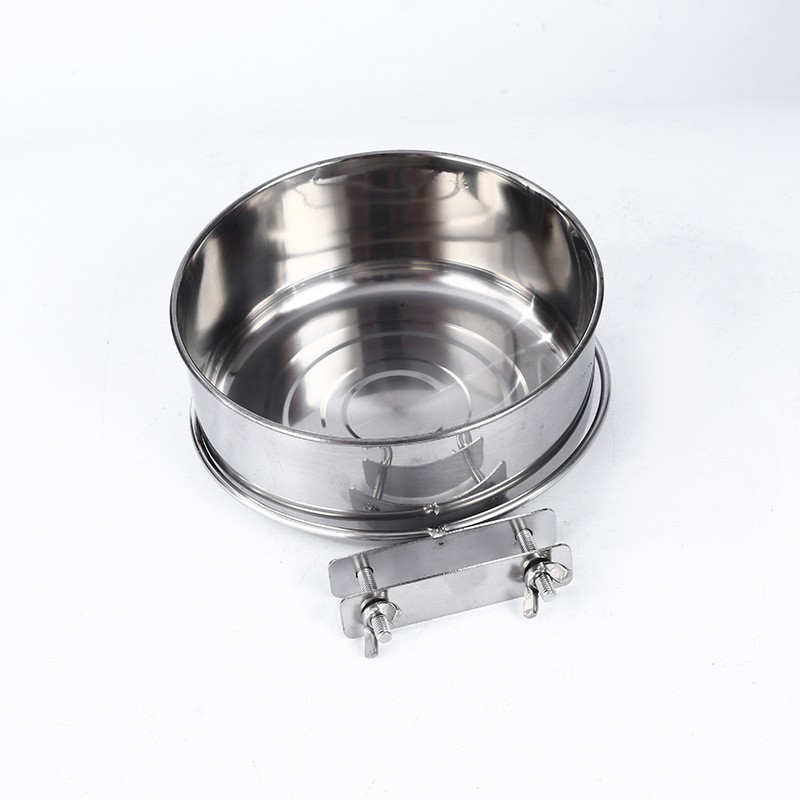 Bird Feeding Cups Factory - Eco-Friendly Stainless Steel Parrot Cups with Clamp Holder
