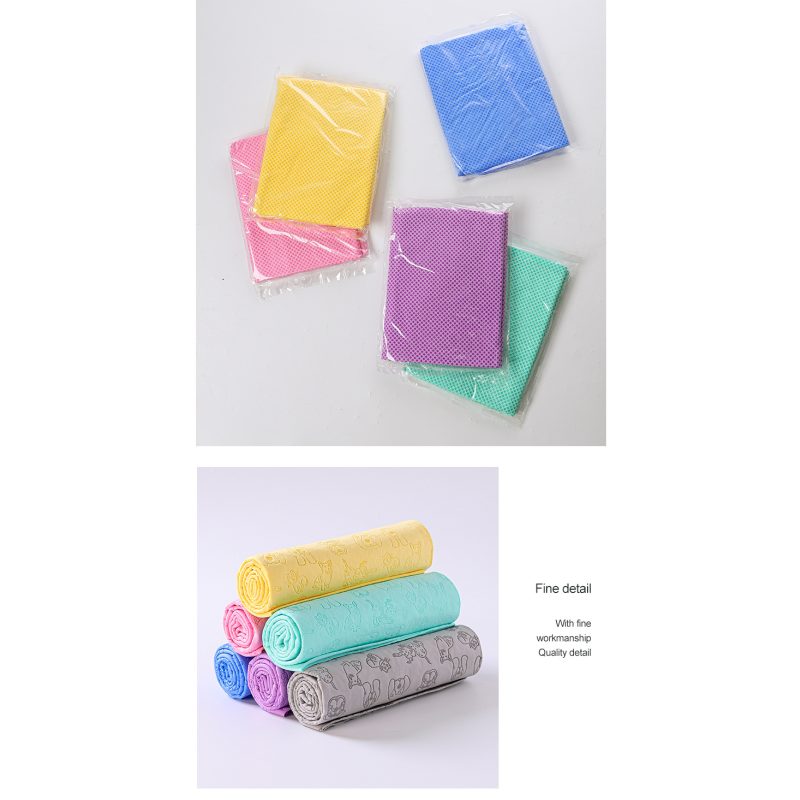 Pet Cleaning Towel Manufacturer - PMS PVA Car Wash Towel Absorbent Faux Suede Bath