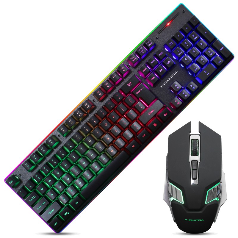 Keyboard Mouse Combo Manufacturer - Win-compatible 2.4G Wireless RGB Backlit Mechanical