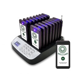 Restaurant Calling System Supplier - 2025 Guest Service System with 16 Wireless Pagers