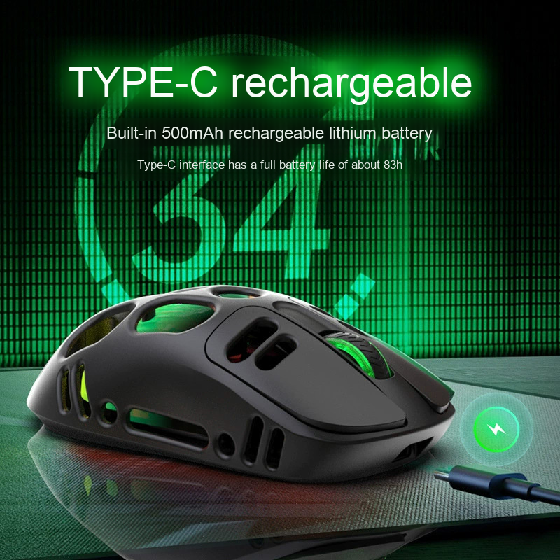 Bluetooth Mouse Supplier - Dual-Mode Rechargeable Hollow Mechanical Wireless for Office